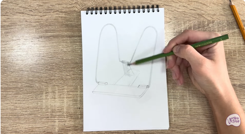 Рисуем Подставка для книг