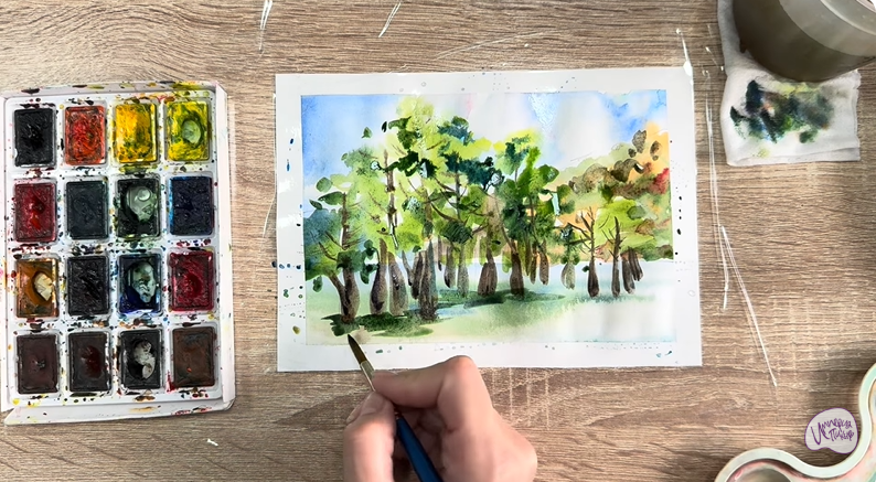 Рисуем Озеро Сукко