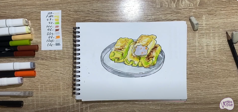 Рисуем Голубцы