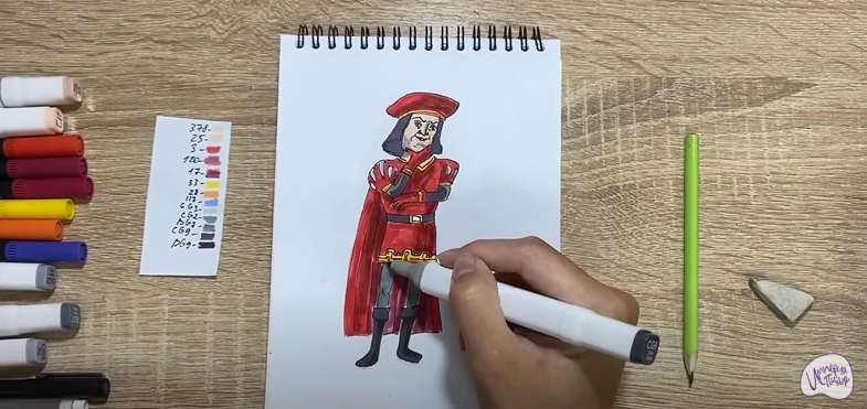 Рисуем Лорд Фаркуад из "Шрека"