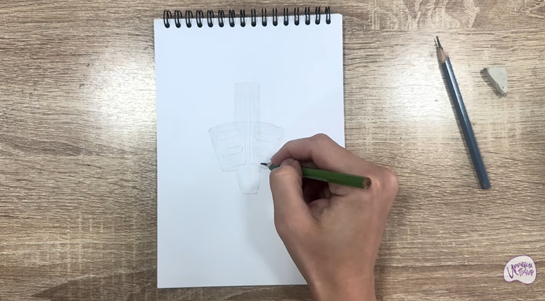 Рисуем Держатель для ручки