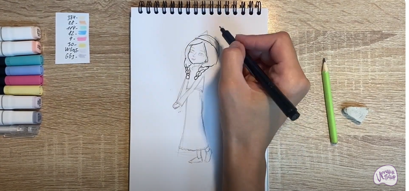 Рисуем Алёнка из "Царевны"
