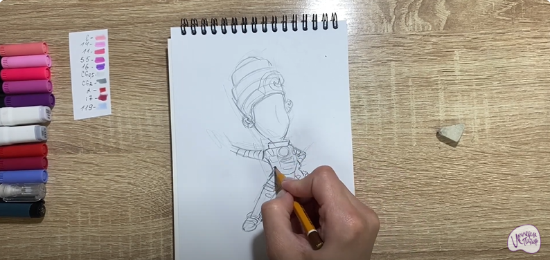Рисуем Мася из "Фиксиков"