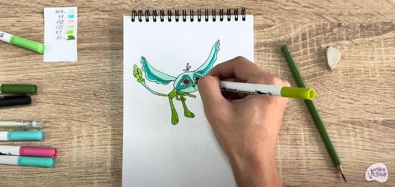 Рисуем Печалька из "Сказочный Патруль"