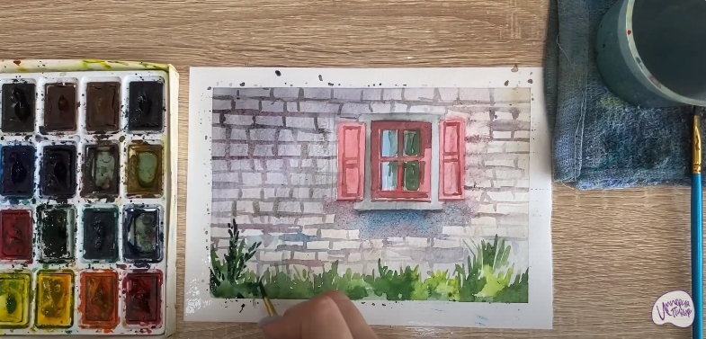 Рисуем Стена дома