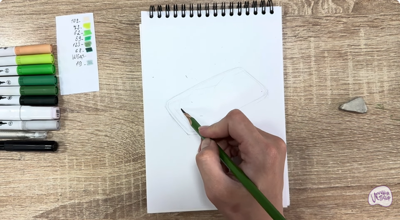 Рисуем Салат "чука"