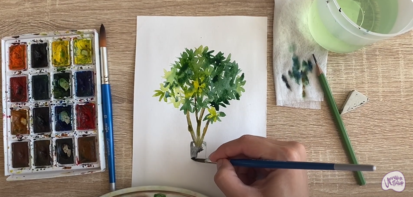 Рисуем Бересклет