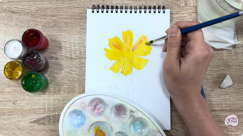 Рисуем Кореопсис