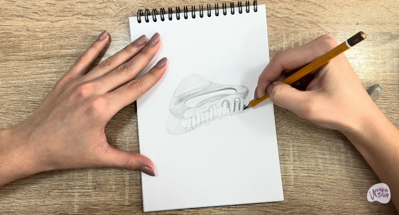 Рисуем Заколка-краб