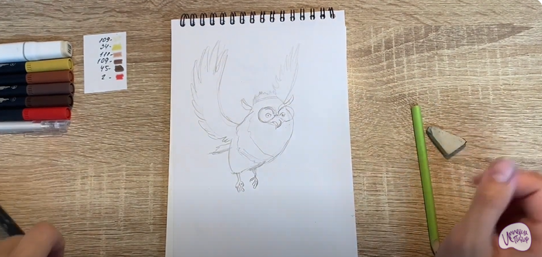 Рисуем Сова из "Царевны"