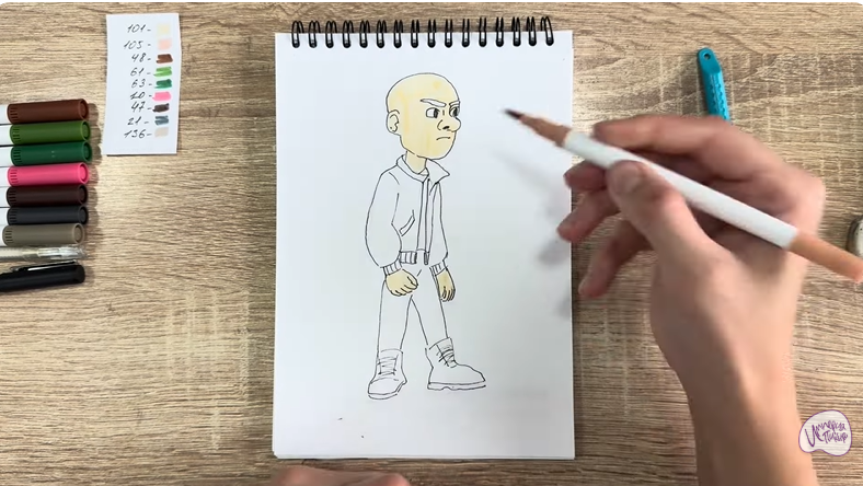 Рисуем Вик из "Побег из будущего"