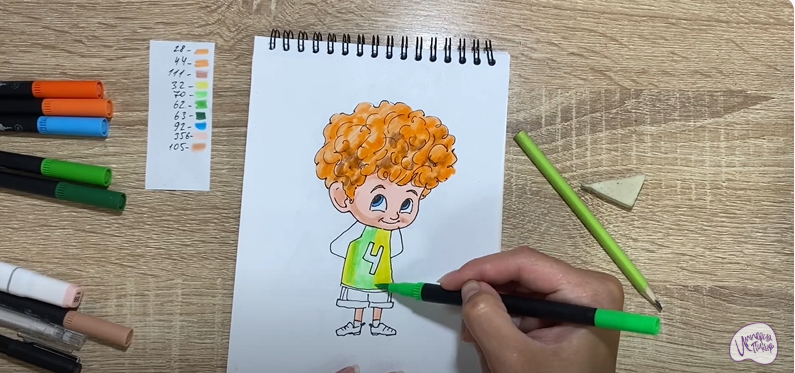 Рисуем Деннис из "Монстры на каникулах"