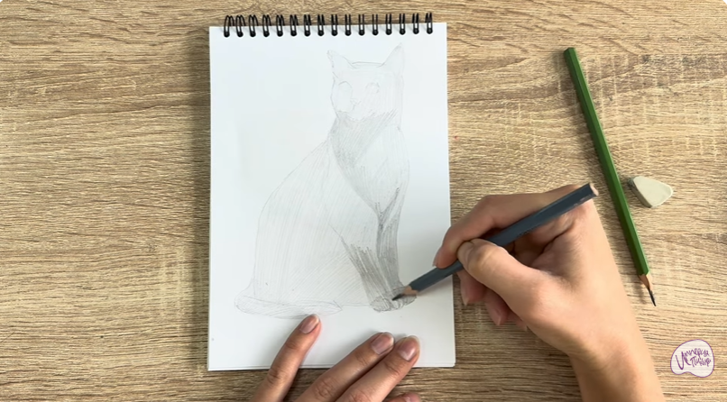 Рисуем Бурманский кот