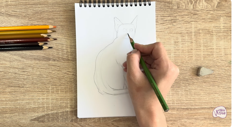 Рисуем Кошка Тойгер