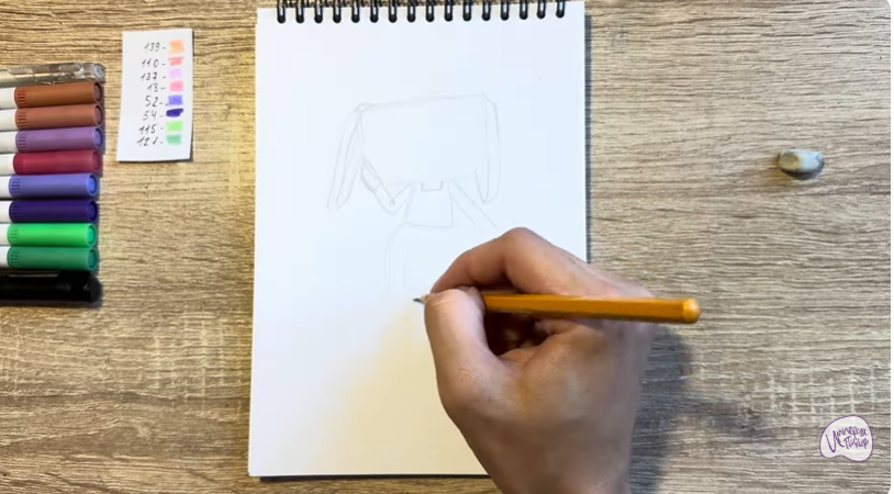 Рисуем Басси из "Мир Денди"