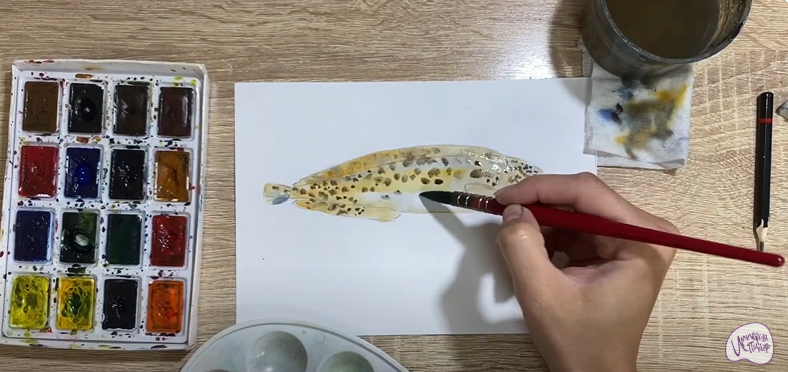 Рисуем Зубатка пёстрая