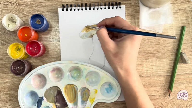 Рисуем Жёлчный гриб