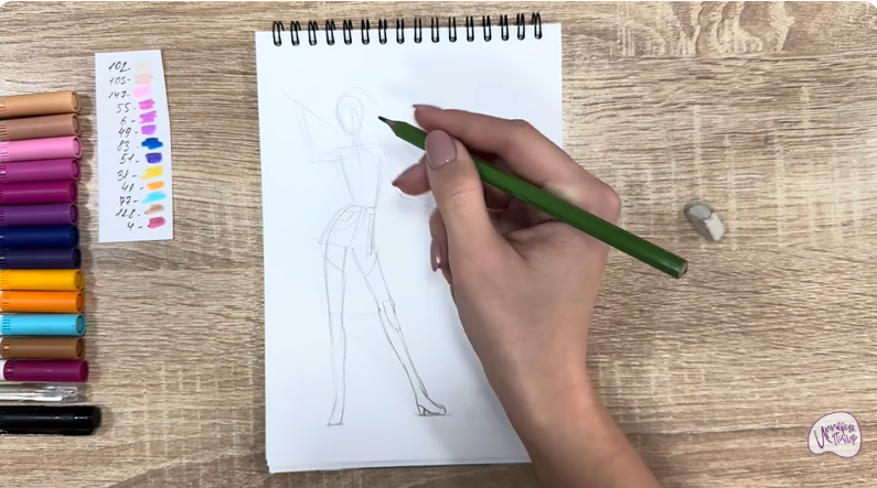 Рисуем Мира из "Кейпоп-охотницы на демонов"