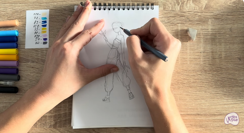 Рисуем Зои из "Кейпоп"