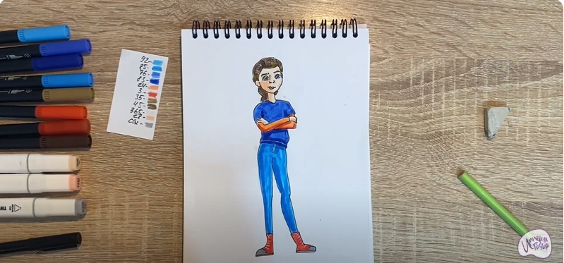 Рисуем Кристина из мультфильма "Финник"
