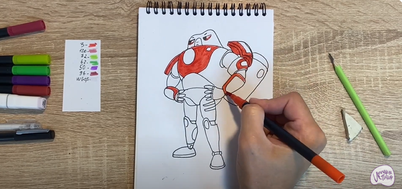 Рисуем Супергерой из "Геройчики"