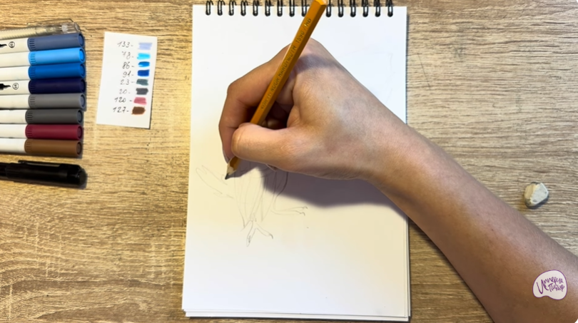 Рисуем Голубчик из "Рио" 