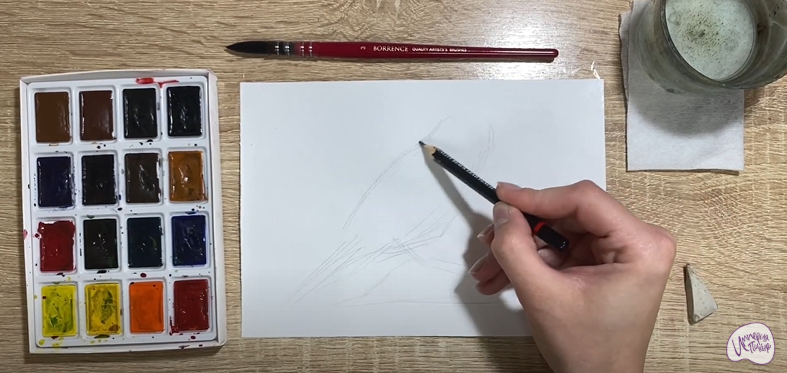 Рисуем Кедровка