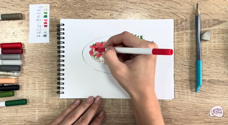 Рисуем Лобио по-грузински