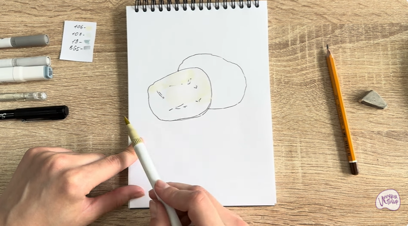 Рисуем Моцарелла