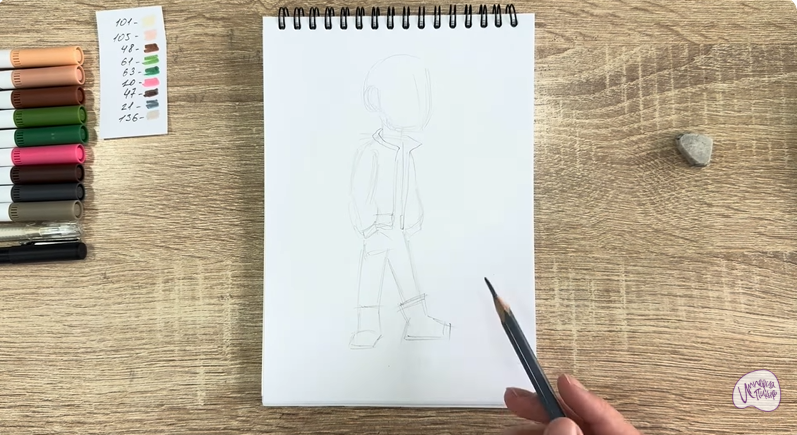 Рисуем Вик из "Побег из будущего"