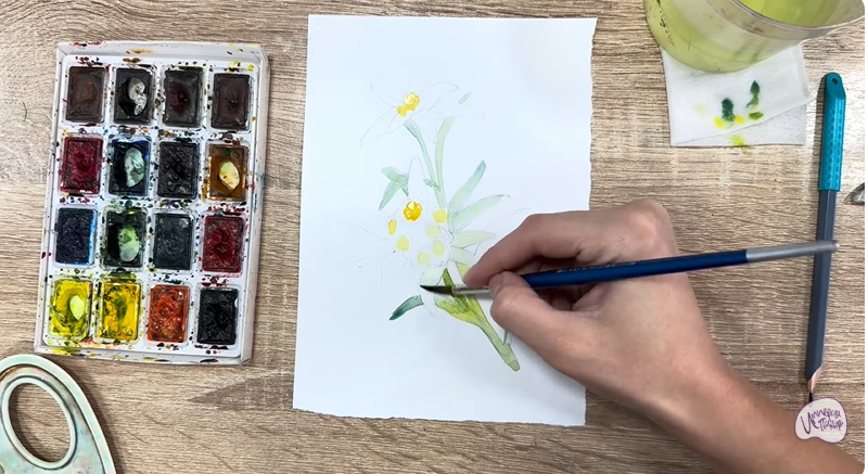 Рисуем Эдельвейс