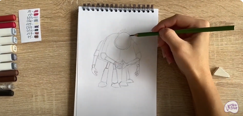 Рисуем Шнюк из "Лунтика"