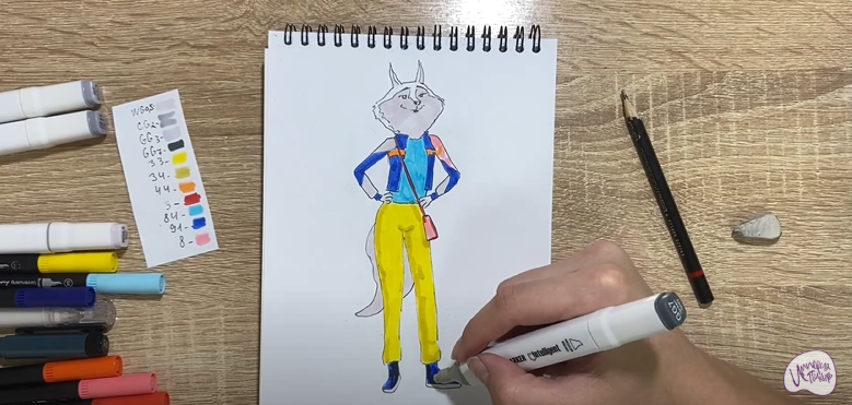 Рисуем Порша Кристал из "Зверопой"