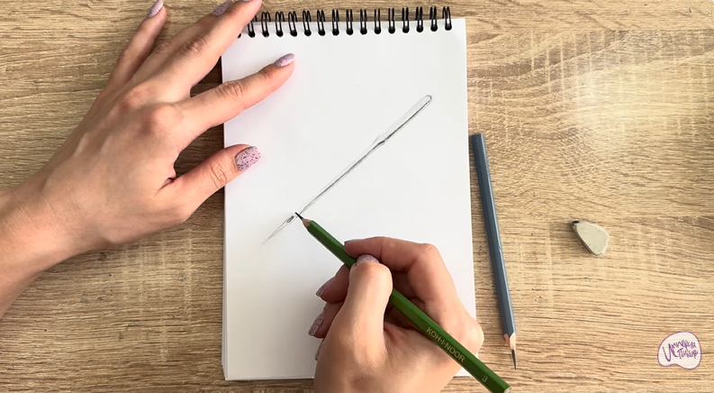 Рисуем Игла для швейной машинки