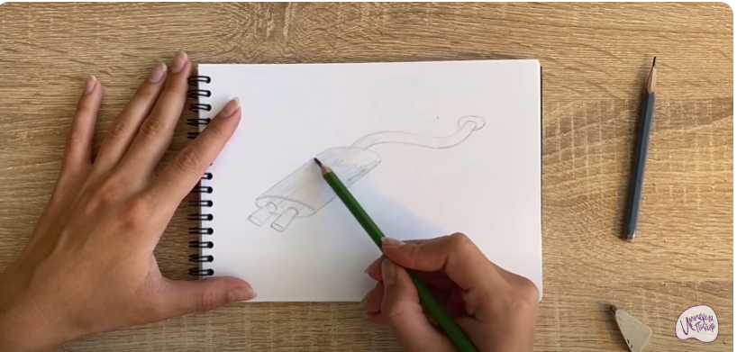 Рисуем Глушитель