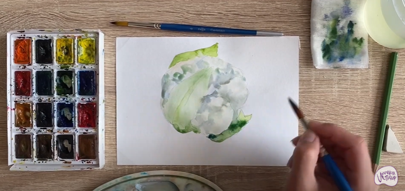 Рисуем Цветная капуста