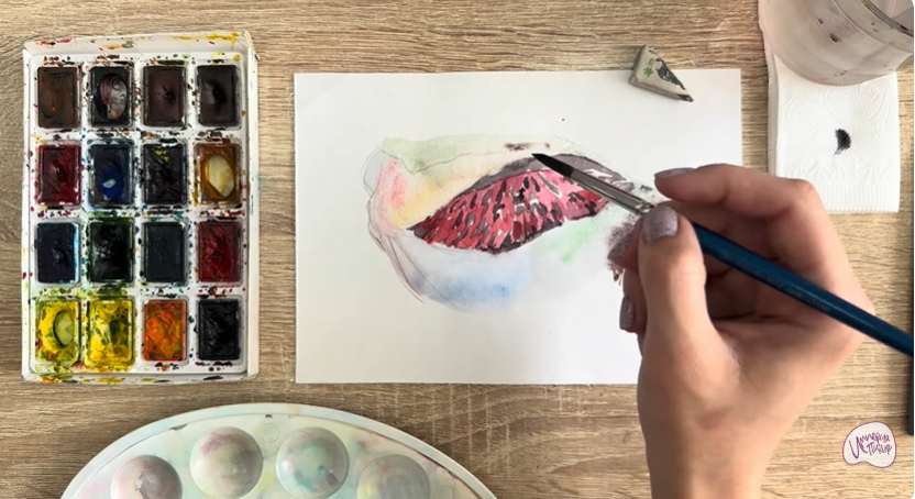 Рисуем Жабры рыбы