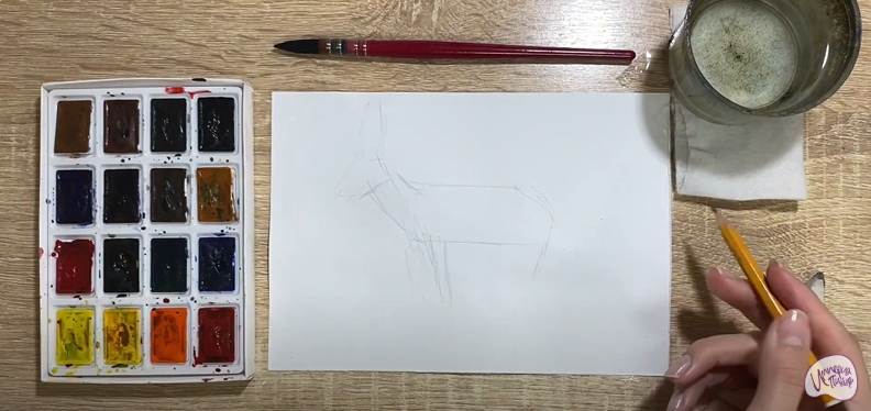 Рисуем Сайгак