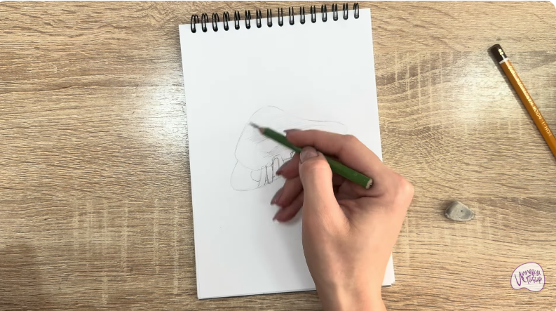 Рисуем Заколка-краб