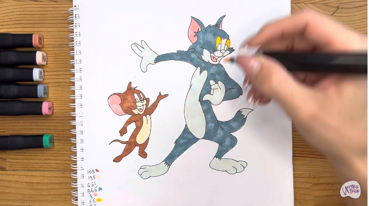 Рисуем Том и Джерри