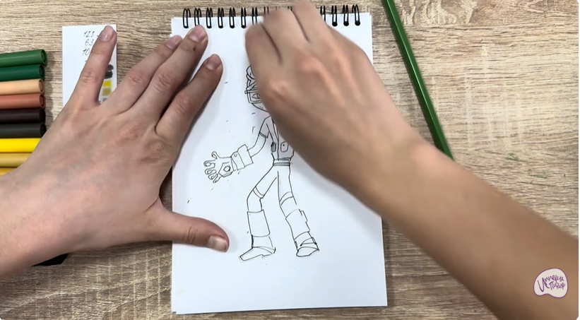 Рисуем Виктор из "герои Энвелла"