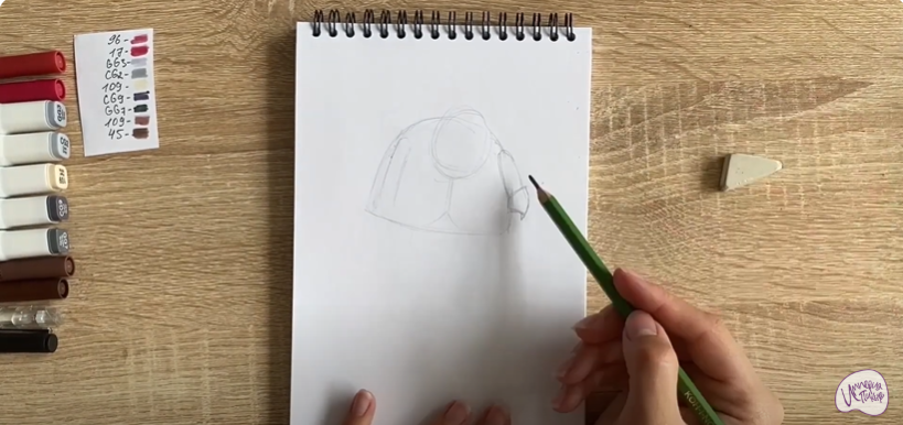 Рисуем Шнюк из "Лунтика"