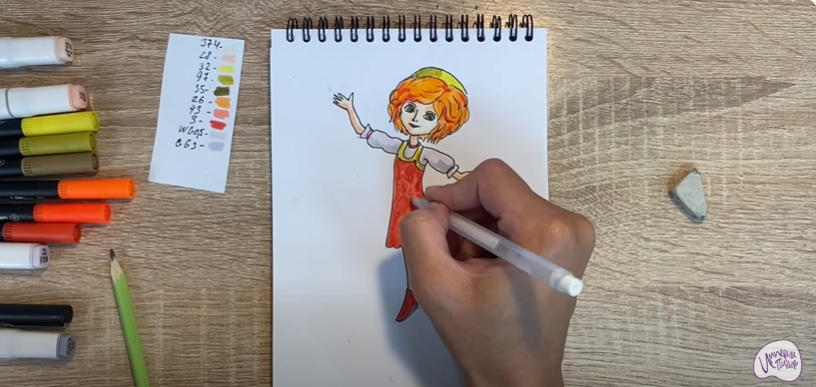 Рисуем Варя из "Царевны"