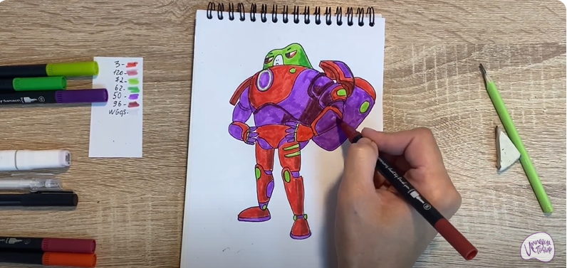 Рисуем Супергерой из "Геройчики"