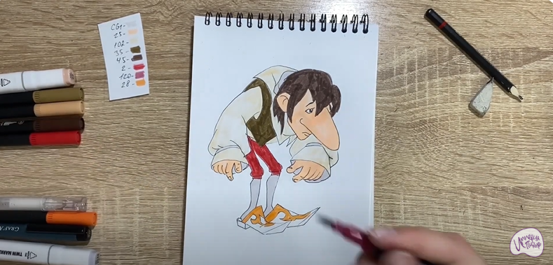 Рисуем Карлик Нос