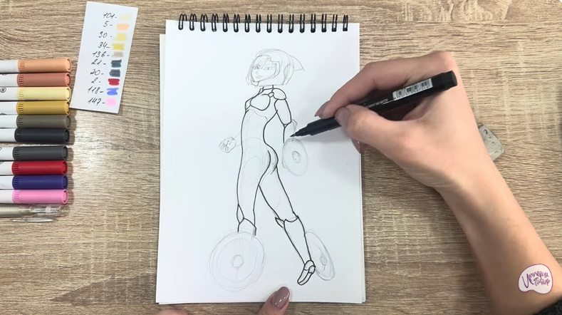 Рисуем ГоГо Томаго из "Город героев"