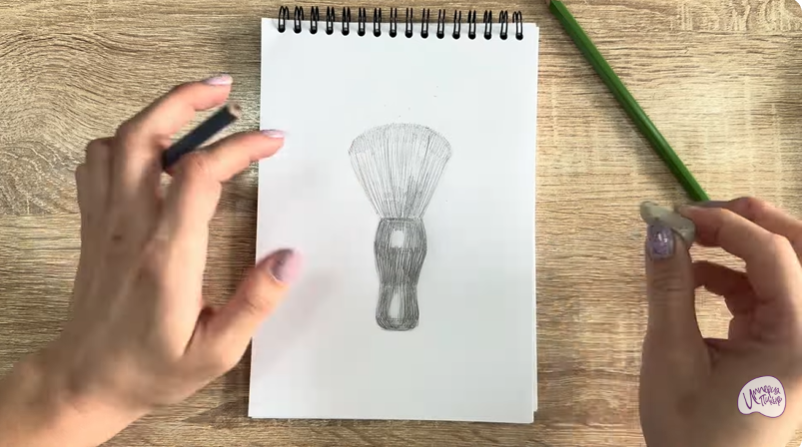 Рисуем Кисть-смётка