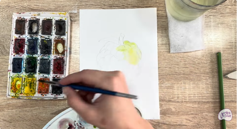 Рисуем Сахарное яблоко