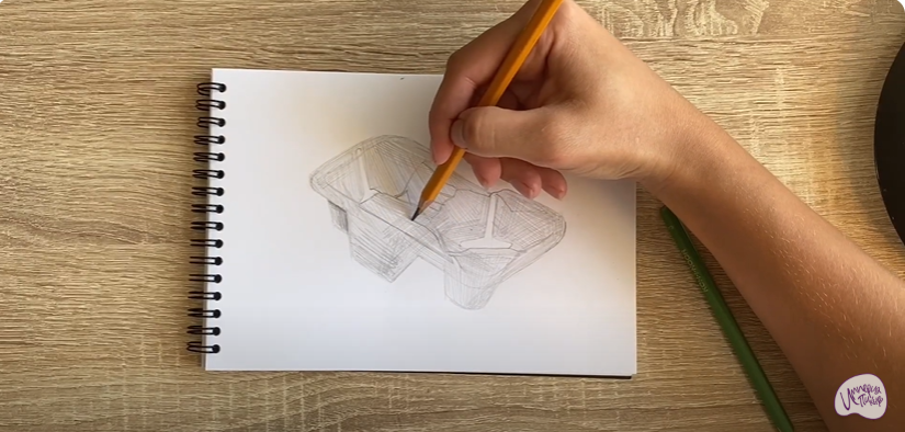 Рисуем Держатель для стаканов