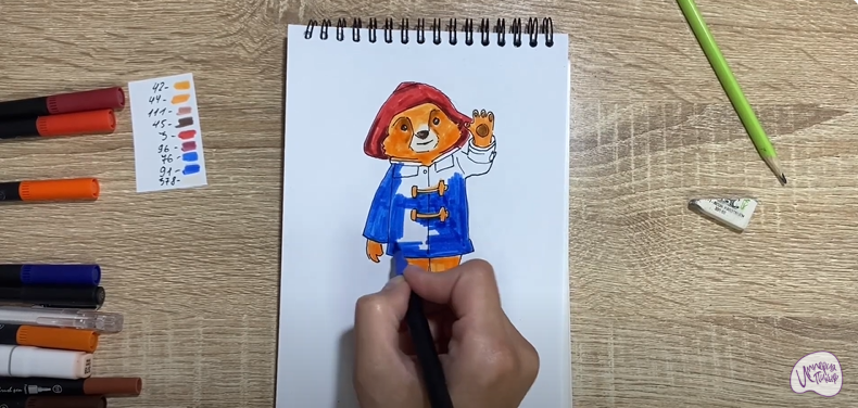 Рисуем Паддингтон